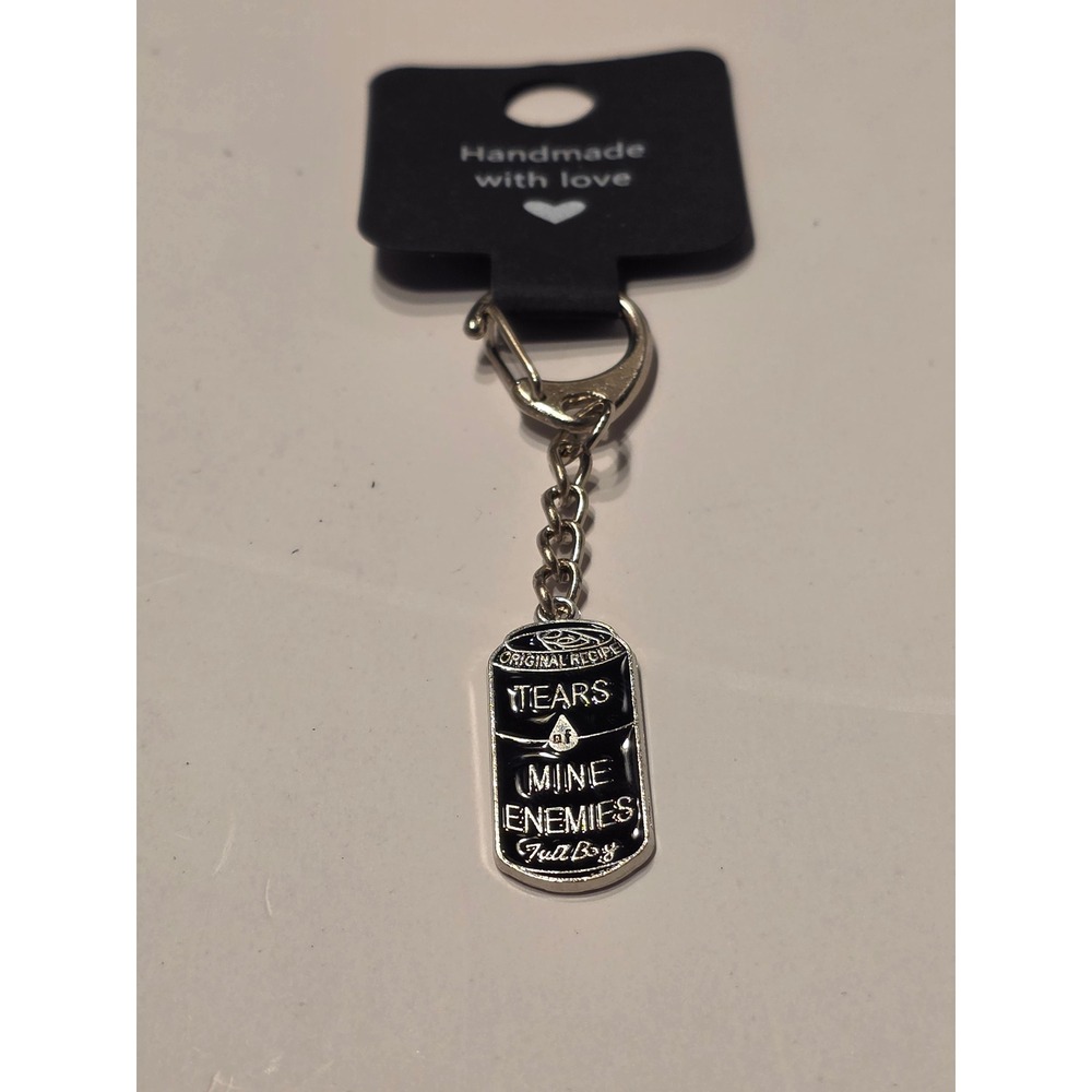 Tears of My Enemies Soda Can Keychain Charm Handmade